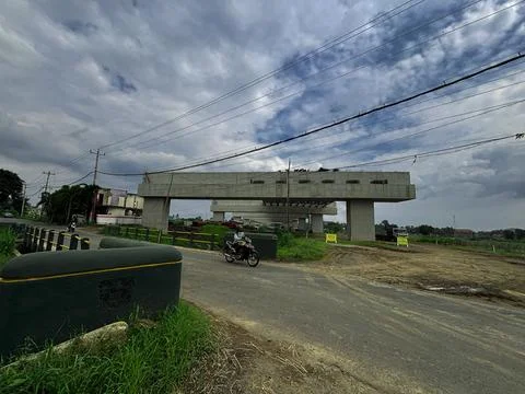 Flyover Bridge Under Construction Stock Photos