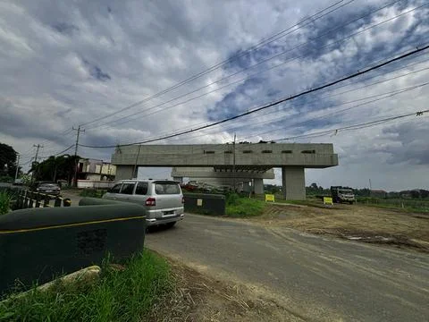 Flyover Bridge Under Construction Stock Photos
