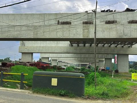 Flyover Bridge Under Construction Stock Photos