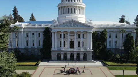 Flyover Capitol Building Video stock 171352877