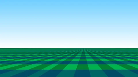 Flyover Checkerboard Checks Checker Pattern Landscape Flight Stock Footage 139720770