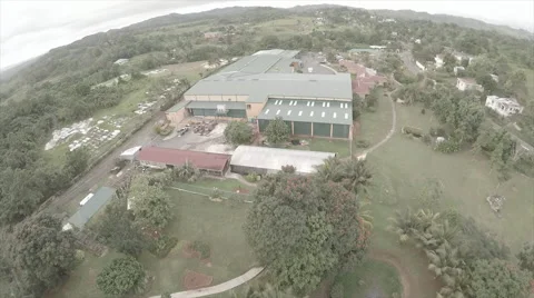 Flyover compound in mountain Stock Footage 62527495