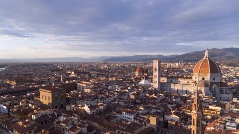 Flyover Florence - Italy Stock Footage 101880716