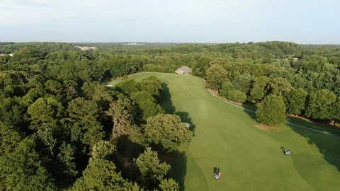 Flyover Golfcourse - Chateau Elan Stock Footage 117188918