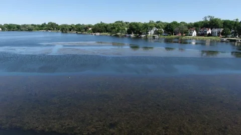 Flyover Lake Shot 库存影片 197492949