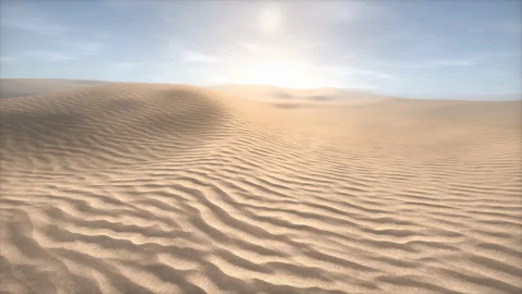 Flyover Low Passing Flight Over Deep Desert Sand Dunes Desertification Stock Footage 143902273