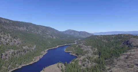 Flyover mountain and lake Video stock 62796034