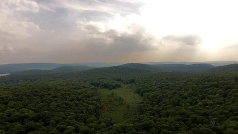 Flyover Mountain Rain Forest Video stock 114824539