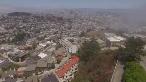 Flyover of San Fransisco during the Daytime Stock Footage 329557121