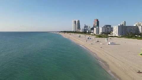 Flyover Shot Miami Beach Stock Footage 241948173