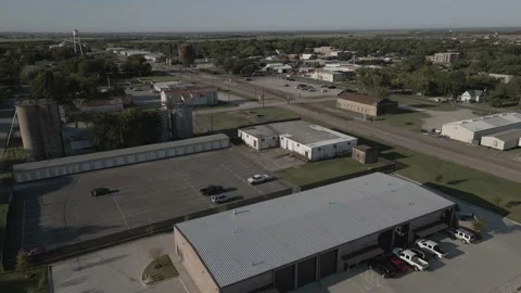 Flyover small town in Texas Stock-Footage 165903358