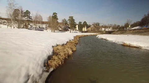 Flyover Spring came 库存影片 74024137