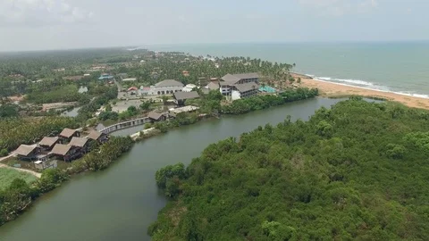 Flyover To a Tropical Coast 스톡 동영상 122792793