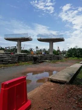 Flyover work progress Stock Photos