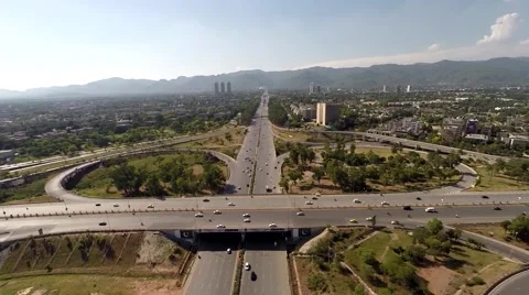 Flyover at Zero point Islamabad Video stock 55493140