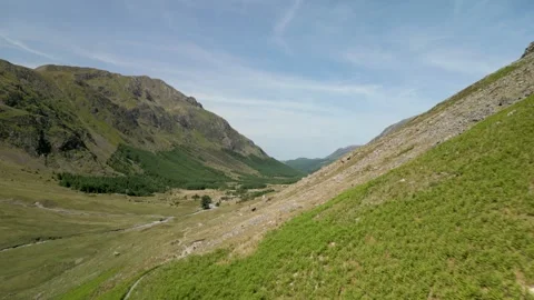 Flythough of Lake District, Cumbria Stock Footage 253553085