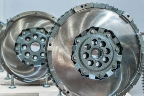 Flywheel car engine. Stock Photos