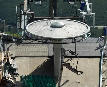 The flywheel of the mountain funicular Stock Photos