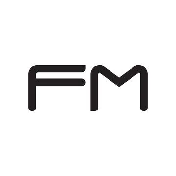 Fm initial letter vector logo icon Stock-Illustration