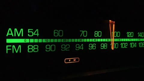 FM tuner dial Video stock 267150135