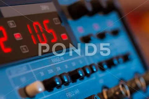 FM VHF and HF transceiver for radio communication and broadcasting Stock Photos