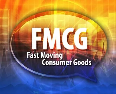 FMCG acronym word speech bubble illustration Stock Illustration