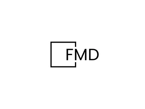 FMD letter initial logo design vector illustration Stock Illustration