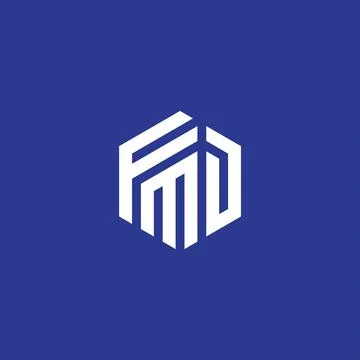 FMD Letter monogram Initial Logo Design Template Vector Illustration. FMD e.. Stock Illustration