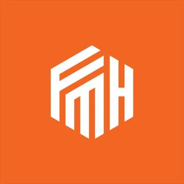 FMH Letter monogram Initial Logo Design Template Vector Illustration. FMH e.. Stock Illustration
