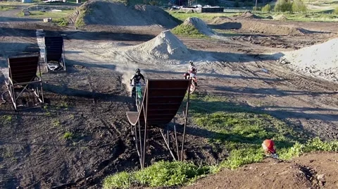 FMX Backflip 360 failed. Stock Footage 43477996
