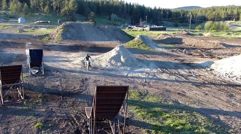 FMX Backflip 360. Stock Footage 43486988