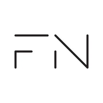 Fn initial letter vector logo icon Stock Illustration