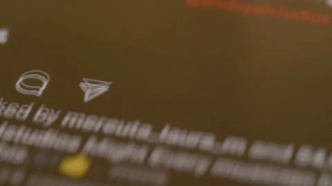 Fnger touching smartphone screen and open Instagram app icon on smartphone Stock Footage 300003394