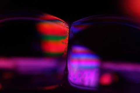 Fntastic red blue background, dark abstract, dark reflective cells Stock Photos