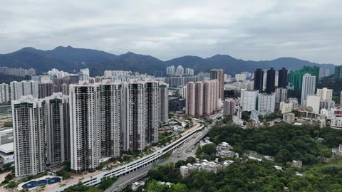 Fo Tan aerial. 스톡 동영상 305000197