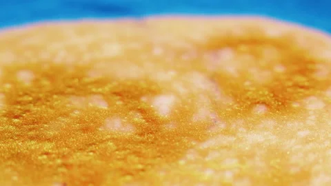 Foam abstract background paint bubbles orange Stock Footage 193527791