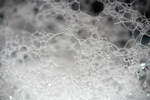 Foam against black background Stock Photos