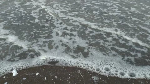 Foam on the beach Video stock 273970669