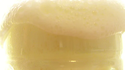 Foam on the beer mug Stock Footage 91623533