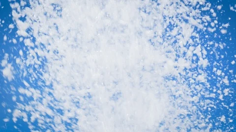 Foam in the Blue Sky Stock Footage 93436682