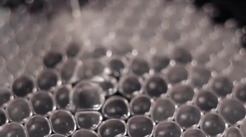 Foam bubbles abstract black background Vidéo 54917535