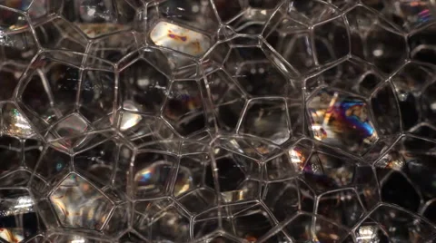 Foam bubbles abstract black background Stock Footage 54919148