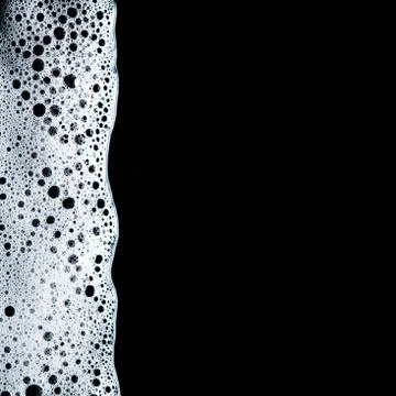 Foam bubbles abstract dark background Stock Photos