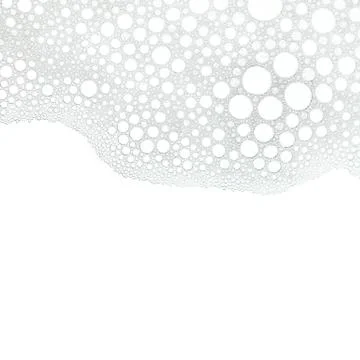 Foam bubbles abstract white background Stock Photos