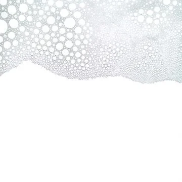 Foam bubbles abstract white background Stock Photos