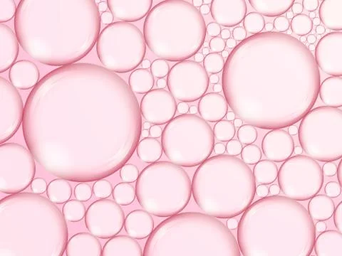 Foam from bubbles on pink background Foto stock