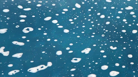 Foam, bubbles on water, sea surfaces Stock-Footage 38141702