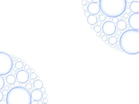 Foam from bubbles on white background 스톡 사진