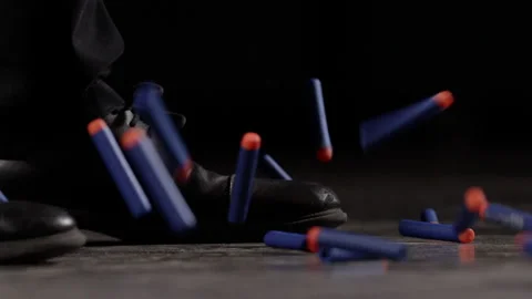 Foam Bullets Drop SloMo 库存影片 158400340