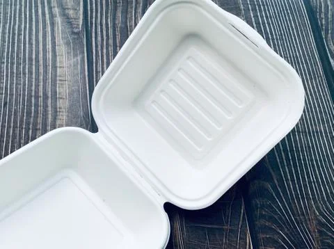Foam burger box Foto stock
